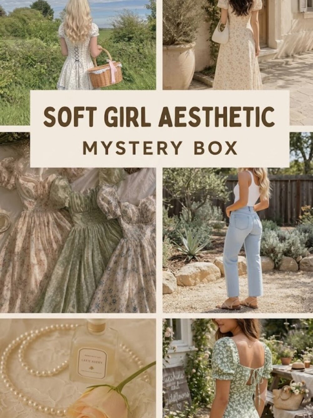 ✨Soft Girl Aesthetic Mystery Box / Style Bundle ✨Small (5-Piece + Accessories)